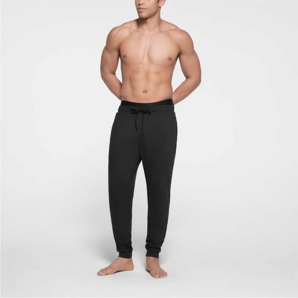 NWT SKIMS Outdoor Jersey Tapered Jogger Pants in Onyx